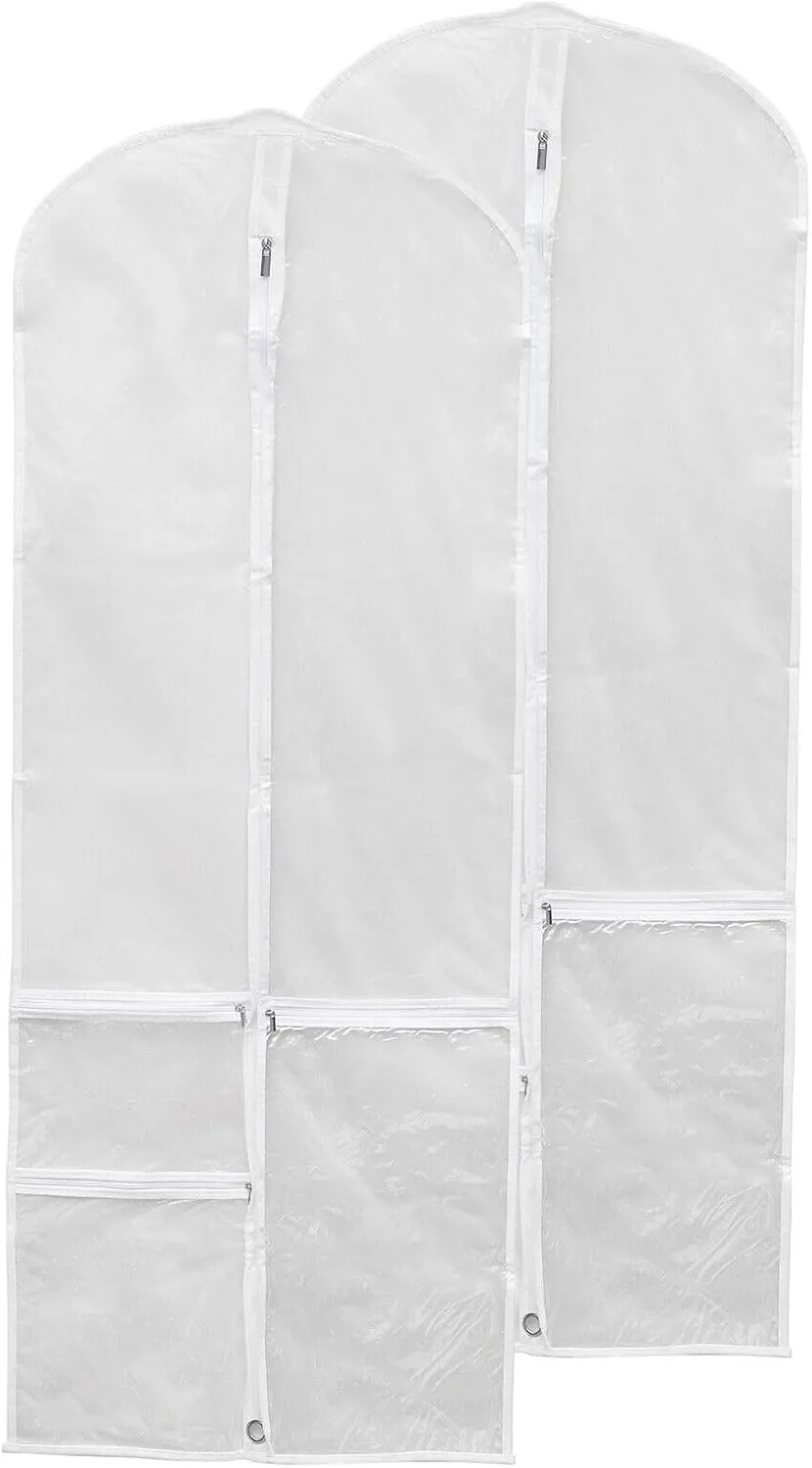 Home and Garden Parts Garment Bags for Dance Costumes 2pcs 40x20" Garment Bag for Dancing Clear #CN/251024/16551