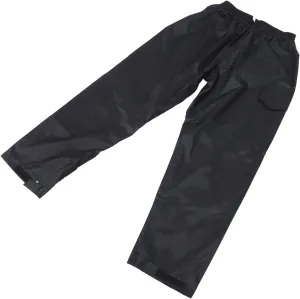Homoyoyo Women's Waterproof Pants Men's Breathable Rain Suit Cycling Hiking Long Pants Black