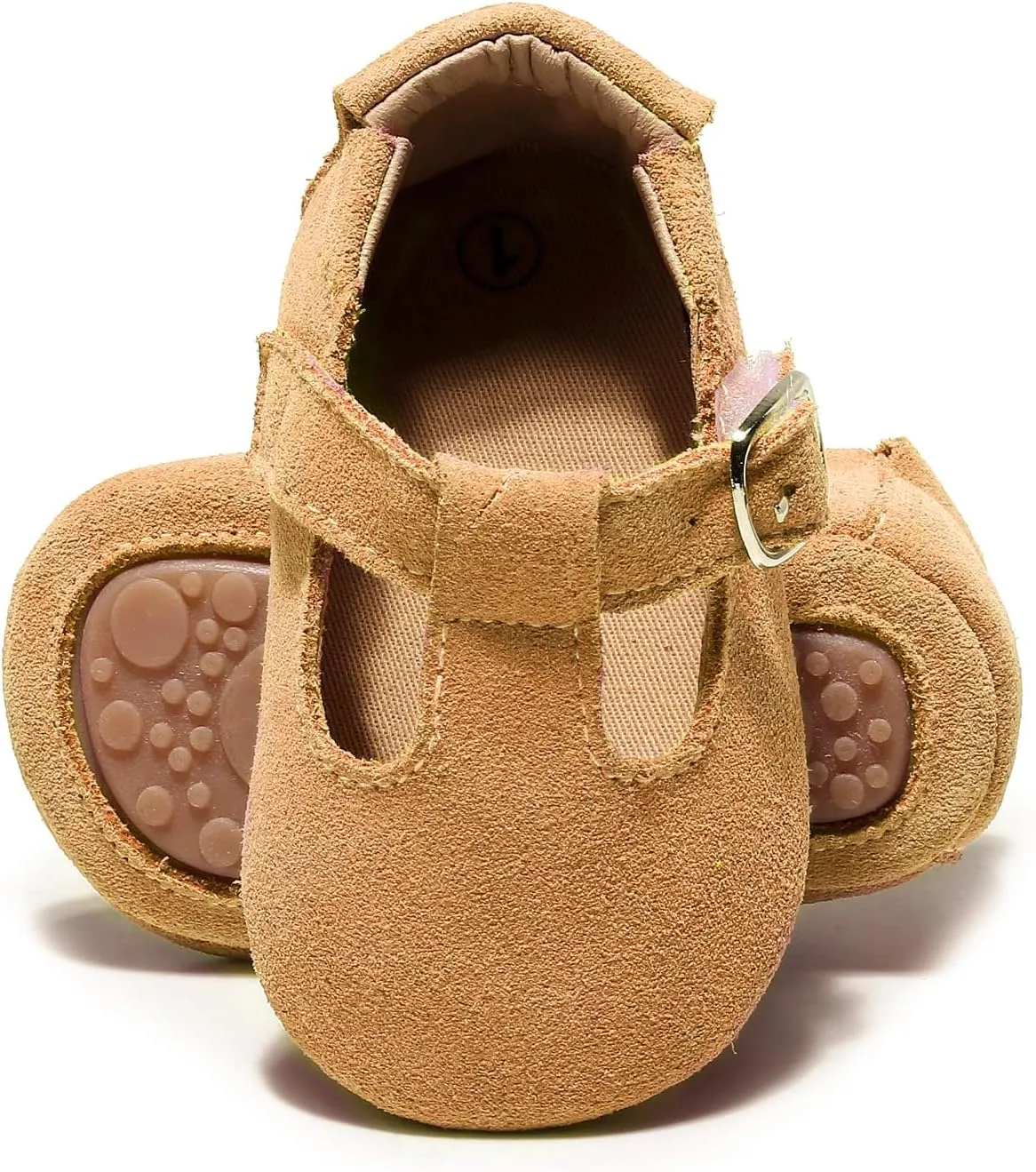 HONGTEYA Leather Baby Moccasins Hard Soled Tassel Crib Toddler Shoes for Boys and Girls??