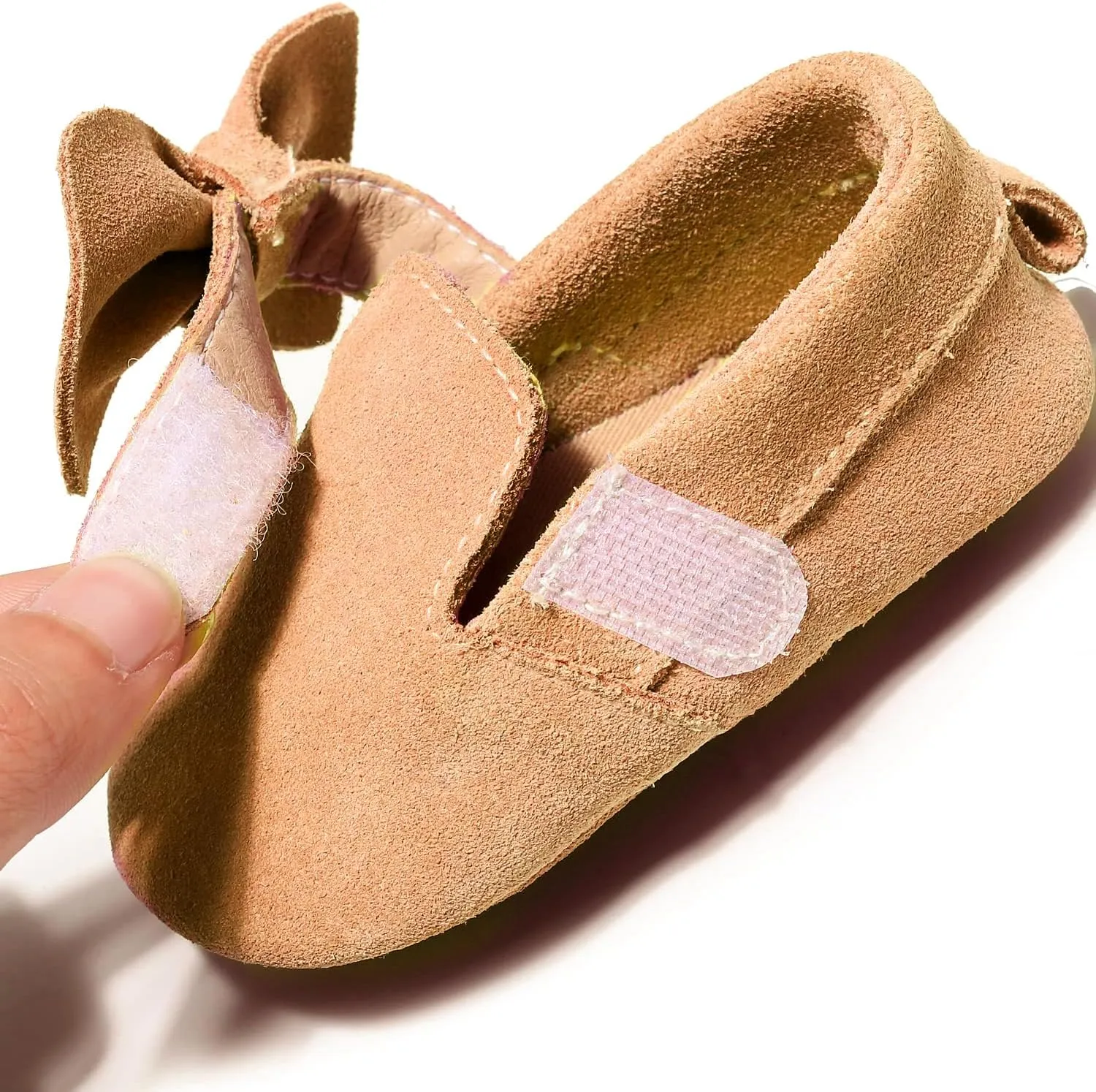 HONGTEYA Leather Baby Moccasins Hard Soled Tassel Crib Toddler Shoes for Boys and Girls??
