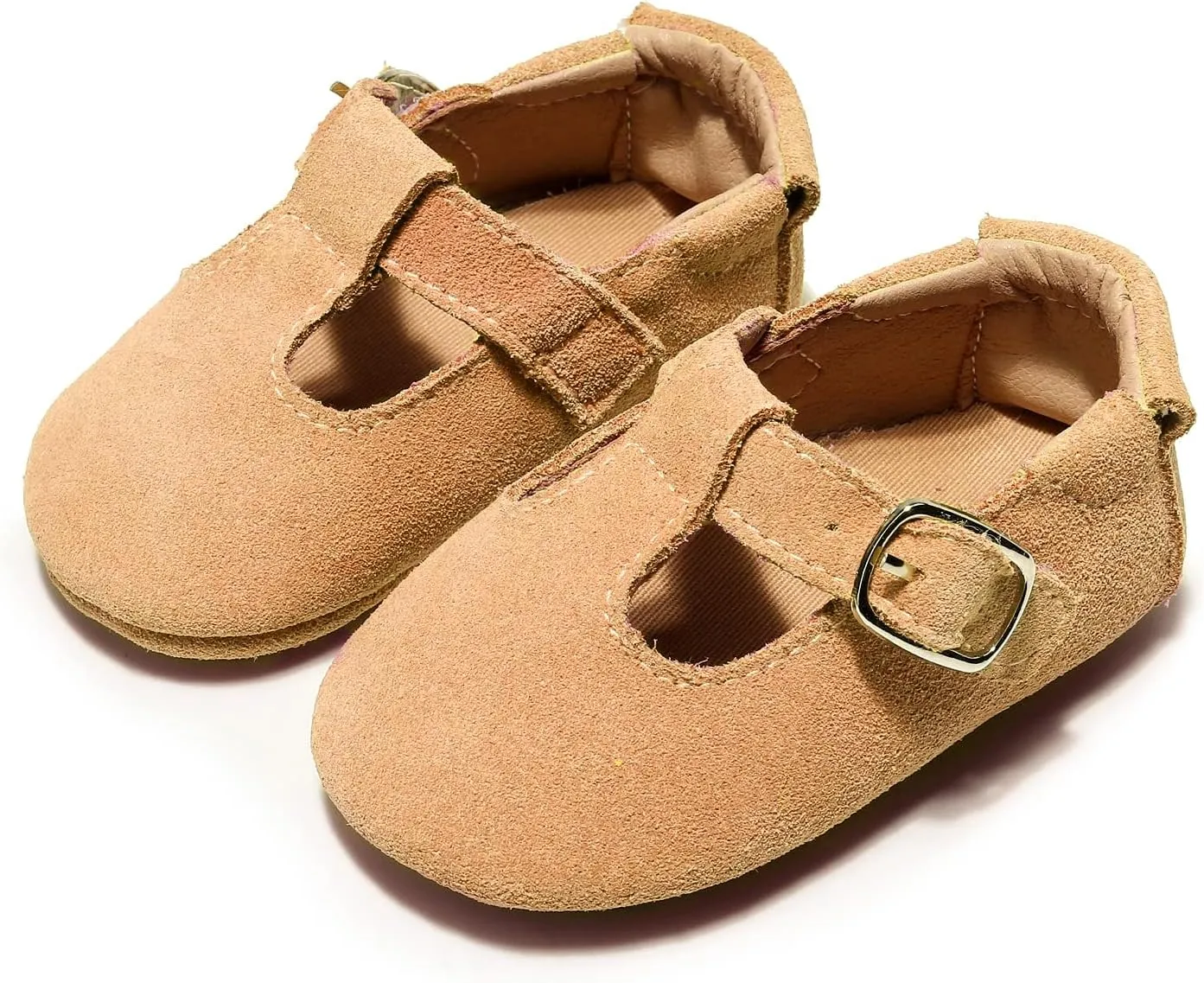 HONGTEYA Leather Baby Moccasins Hard Soled Tassel Crib Toddler Shoes for Boys and Girls??