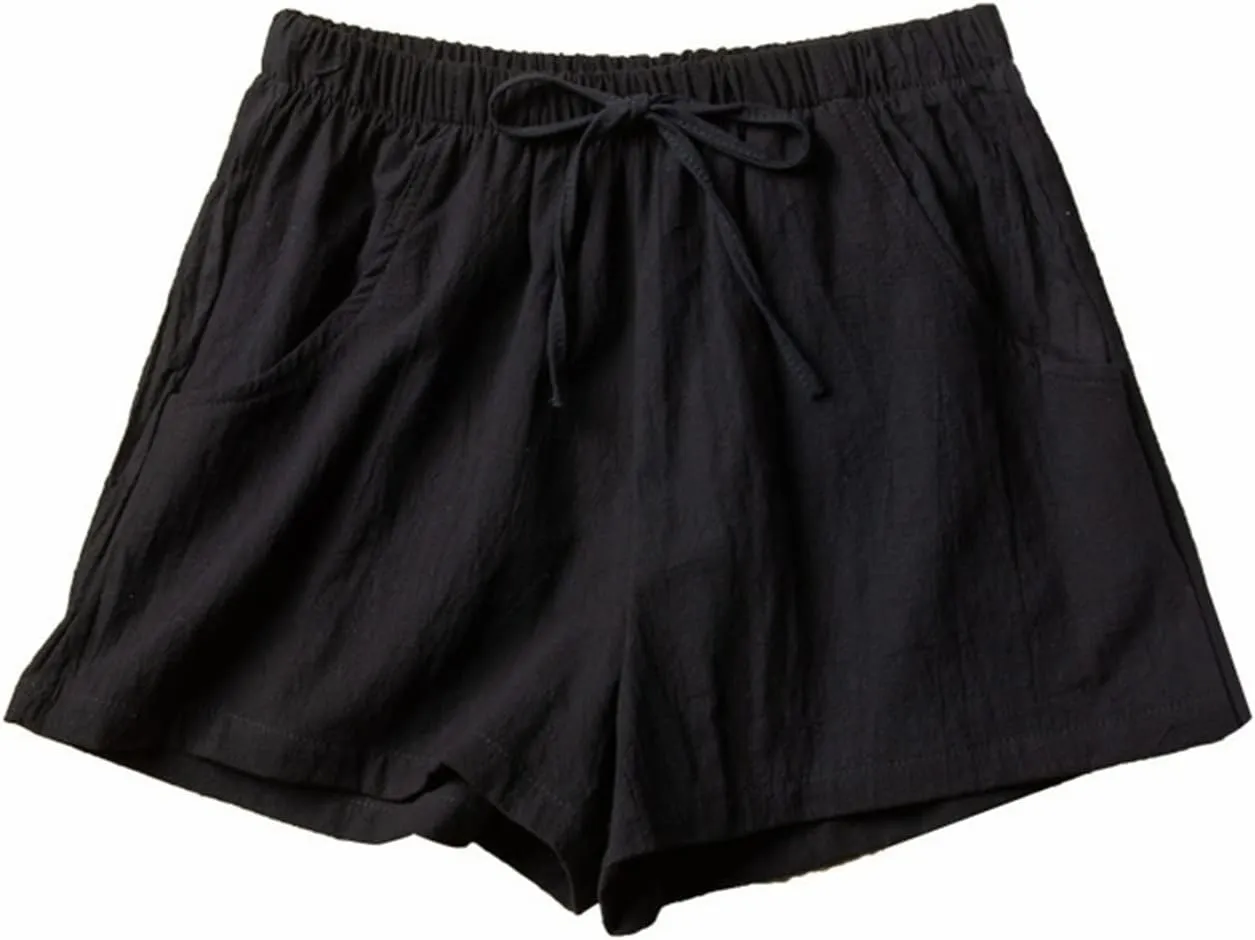 ICEGIA Women's Running Shorts Elastic High Waisted Shorts Pocket Sporty Workout Shorts Quick Dry Athletic Shorts Pants