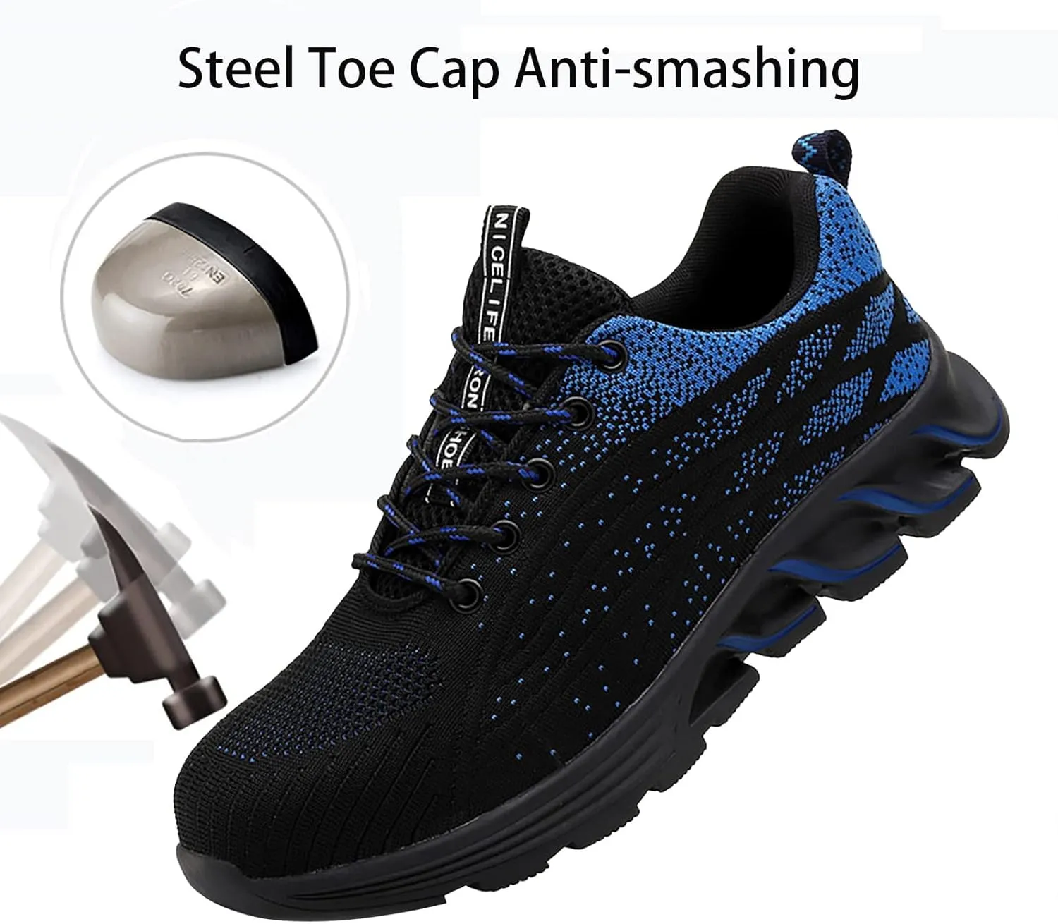 Indestructible Shoes for Women,for Industrial & Construction Site, Drivers, Factories, Kitchens, Gas Stations,