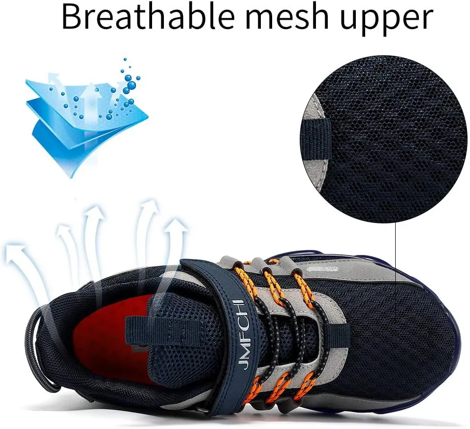 JMFCHI Boys Girls Kids' Sneakers Knitted Mesh Sports Shoes Breathable Lightweight Running Shoes for Kids Fashion Athletic Casual Shoes