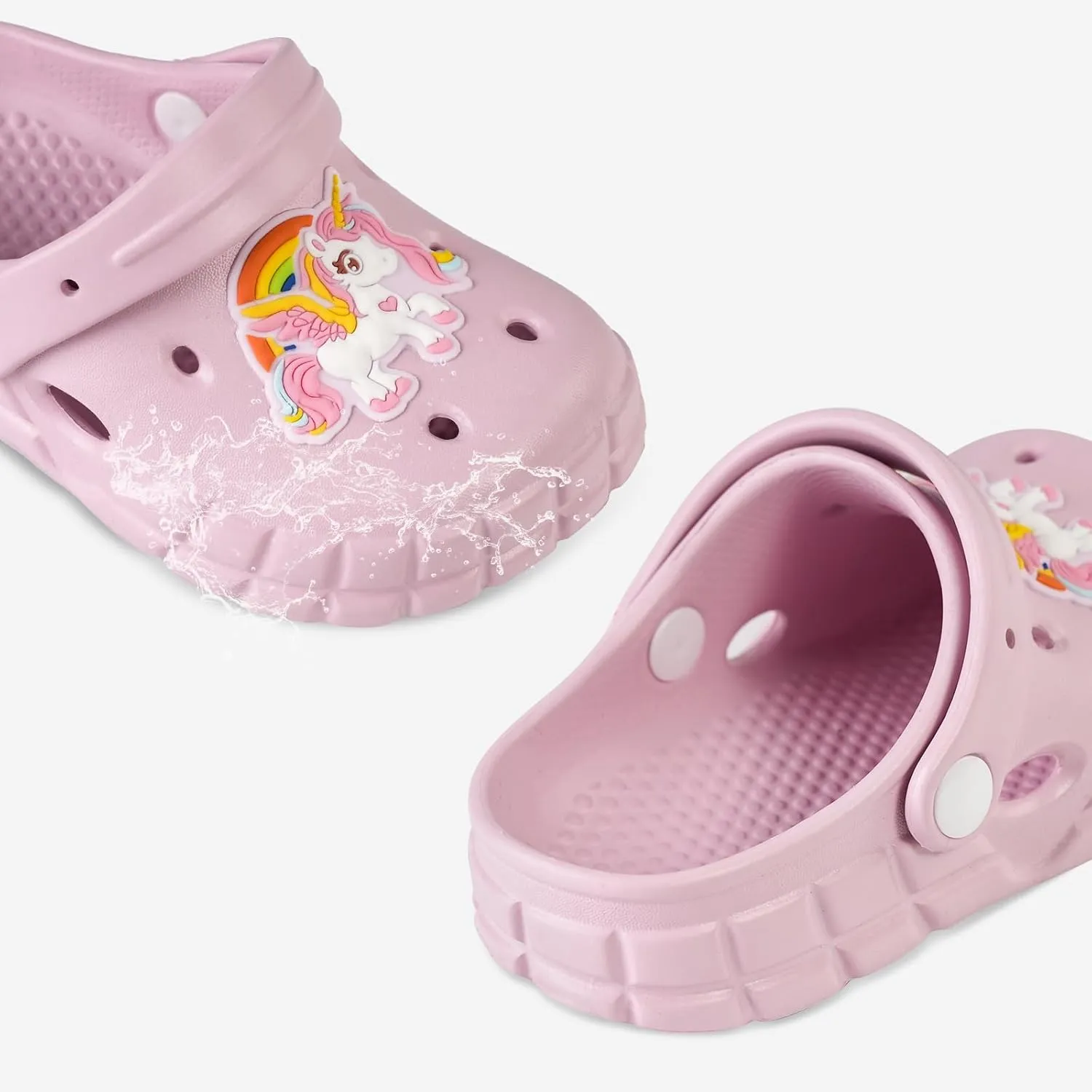 Kids Clogs for Boys Girls Lightweight Slip-On Sandals Water Shoes Beach Pool Slippers for Toddler/Little Kid