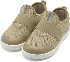 Kids Sneakers for Boys Girls Slip On Wide Toe Box Barefoot Shoes Toddler Minimalist Zero Drop Sneakers Breathable Tennis Walking Shoes