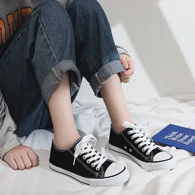 Lace Up Round Toe Sneakers (multiple color options)