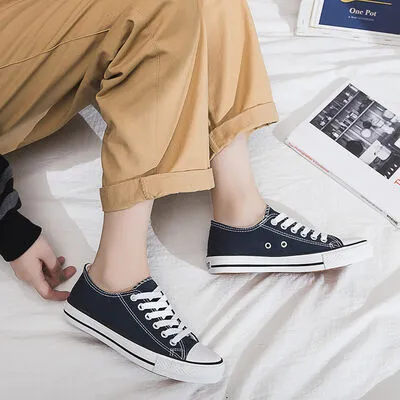 Lace Up Round Toe Sneakers (multiple color options)