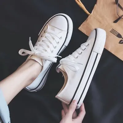 Lace Up Round Toe Sneakers (multiple color options)