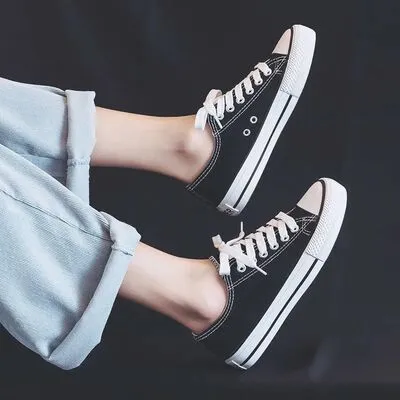 Lace Up Round Toe Sneakers (multiple color options)