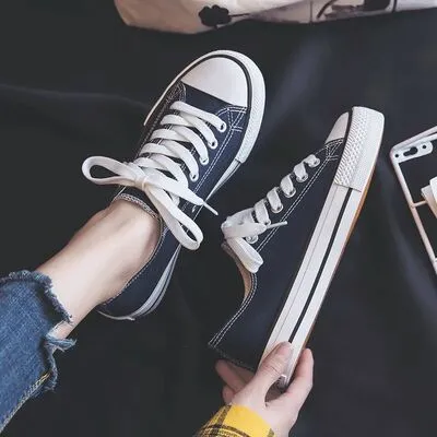 Lace Up Round Toe Sneakers (multiple color options)