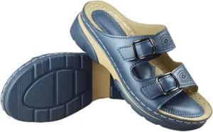 Ladmiple Sandals Women Wedge Slip On Comfort Walking Orthopedic Flip Flops Dressy Summer Orthotic Slides with Arch Support