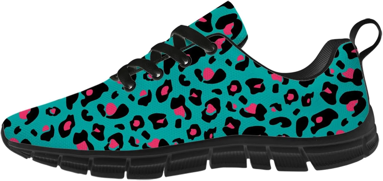 Leopard Print Shoes for Women Men Running Shoes Walking Sneakers Tennis Shoes Gifts for Women Men