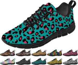 Leopard Print Shoes for Women Men Running Shoes Walking Sneakers Tennis Shoes Gifts for Women Men