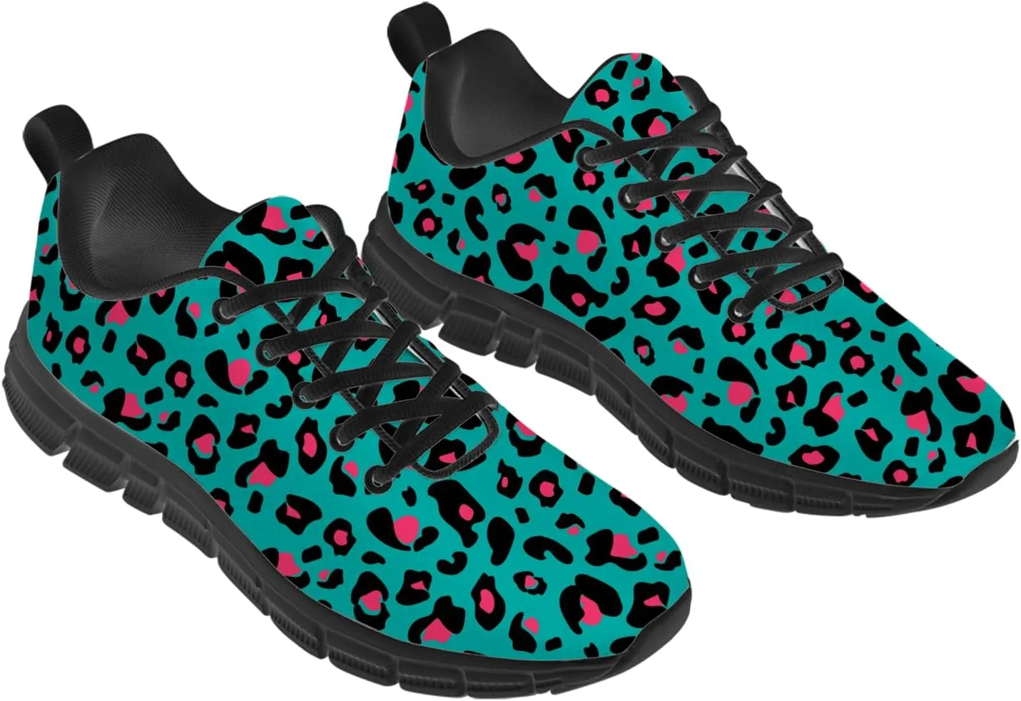 Leopard Print Shoes for Women Men Running Shoes Walking Sneakers Tennis Shoes Gifts for Women Men