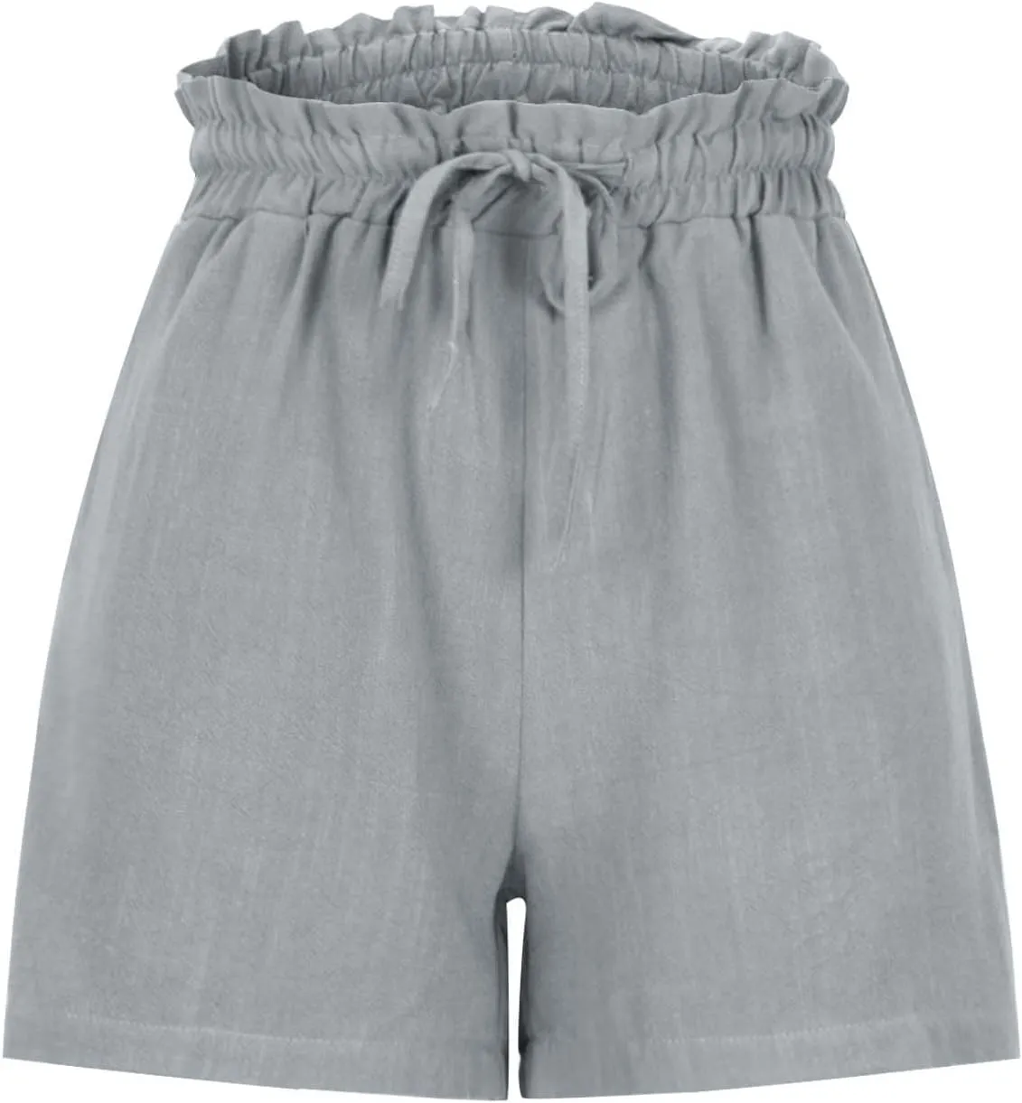 Linen Shorts for Women Summer Casual High Waisted Drawstring Beach Loose Shorts Comfy Fashion Outfits