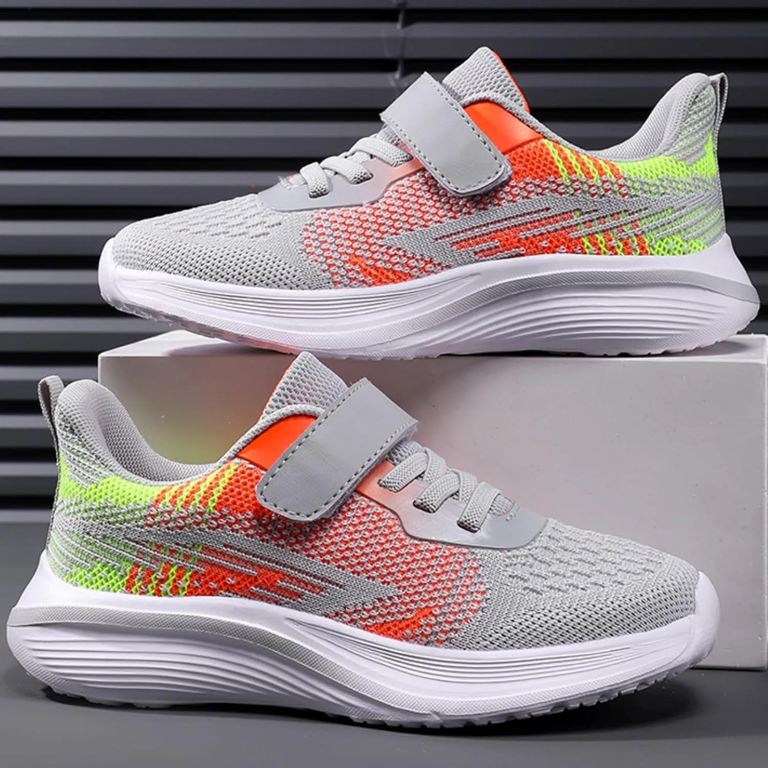LLTMALL Boys Girls Breathable Mesh Tennis Shoes Walking Running Sneakers