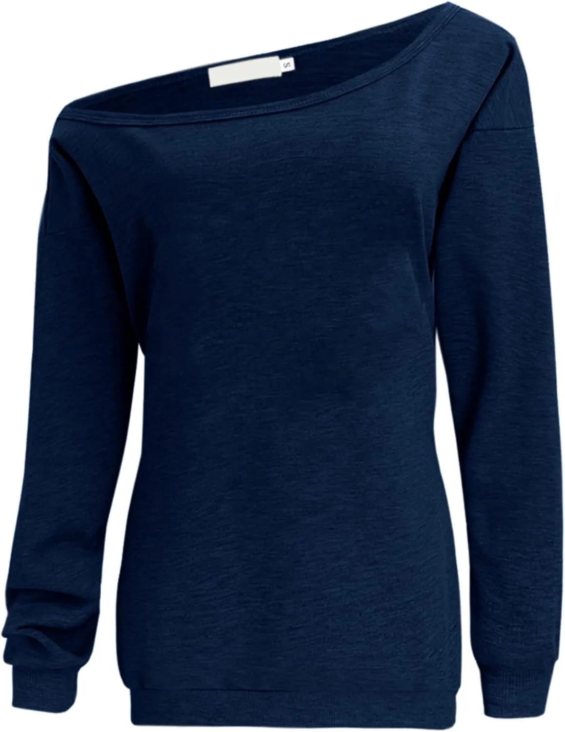 lymanchi Womens Off Shoulder Sweatshirts Long Sleeve Slouchy Sexy Casual Pullover Tops