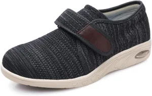 Mei MACLEOD Women's Extra Wide Shoes with Adjustable Strap Wide Width Sneakers Arthritis Edema Walking Shoes for Elderly Diabetic
