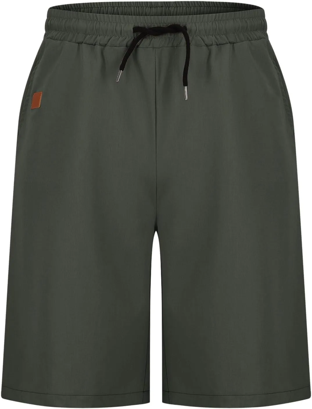 Men Athletic Shorts Summer Casual Cargo Shorts Elastic High Waisted Shorts Workout Golf Drawstring Shorts with Pocket