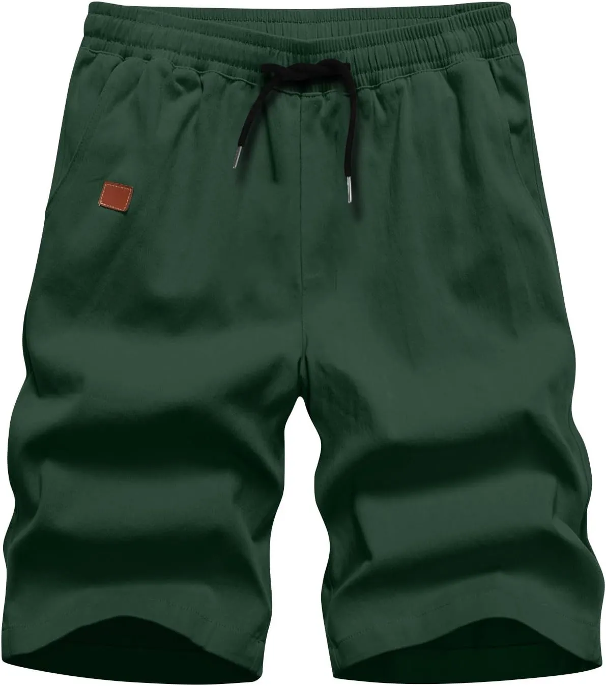 Men Athletic Shorts Summer Casual Cargo Shorts Elastic High Waisted Shorts Workout Golf Drawstring Shorts with Pocket