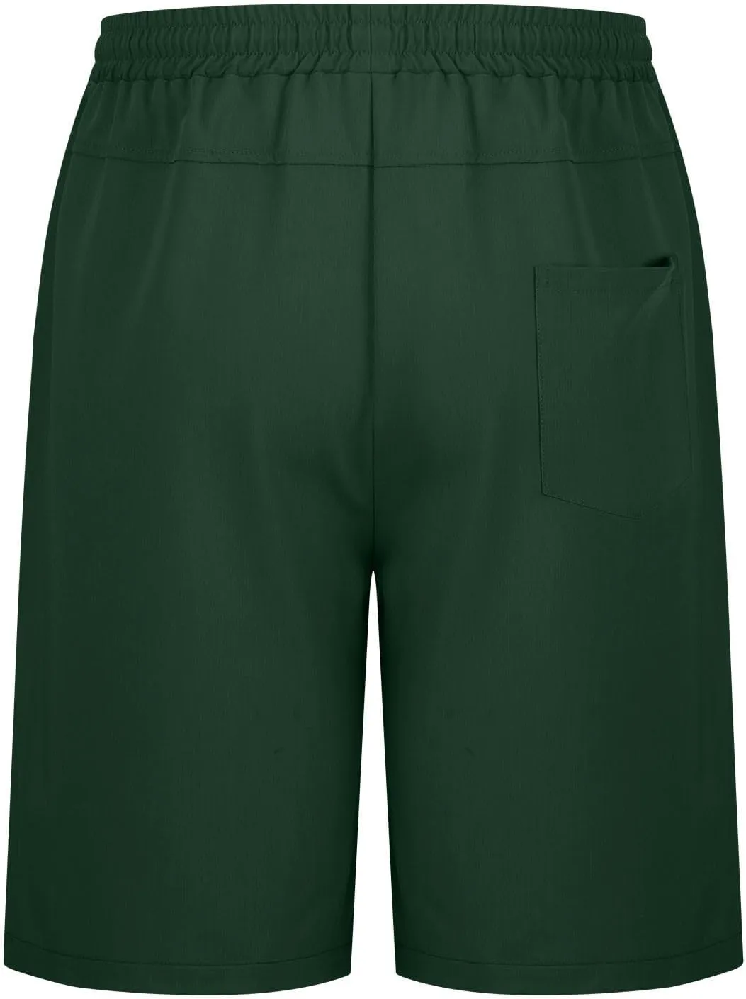 Men Athletic Shorts Summer Casual Cargo Shorts Elastic High Waisted Shorts Workout Golf Drawstring Shorts with Pocket