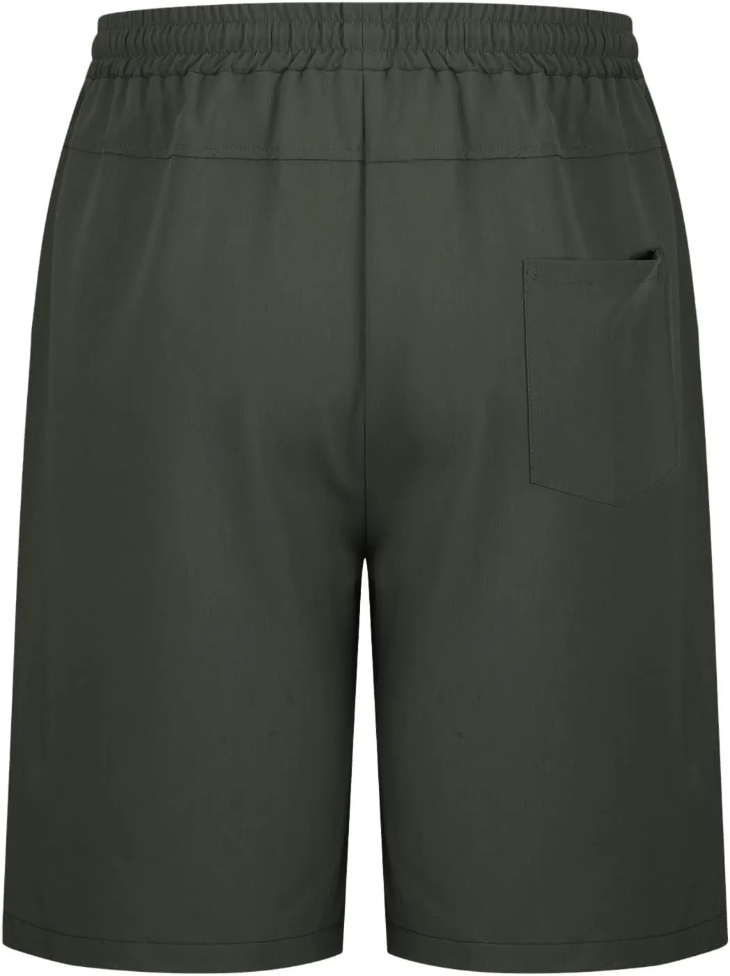 Men Athletic Shorts Summer Casual Cargo Shorts Elastic High Waisted Shorts Workout Golf Drawstring Shorts with Pocket