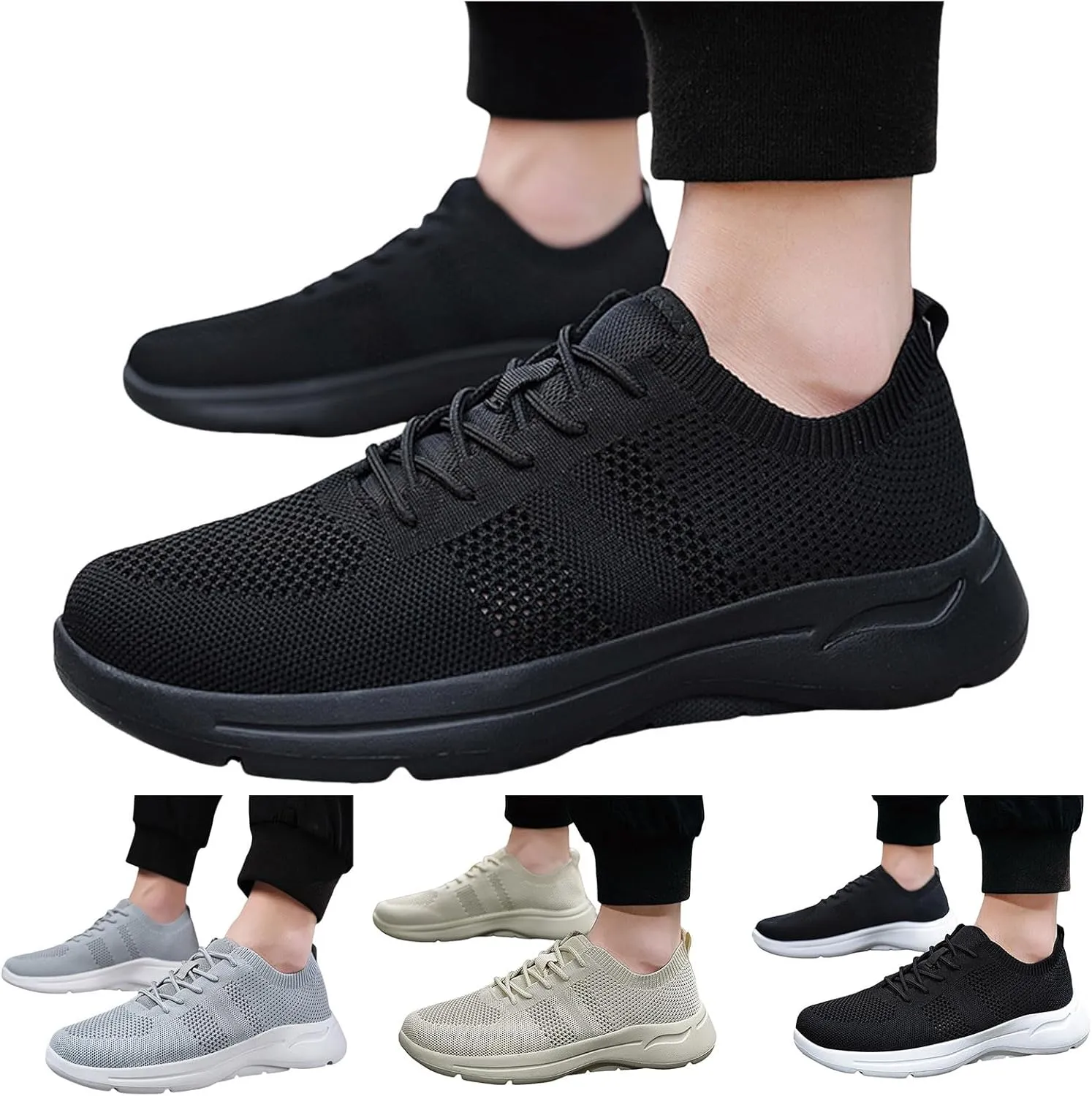 Men Sneakers Mens Athletic Shoes Comfort Lightweight Breathable Running Shoe Non Slip Casual Fashion Tennis Sneakers