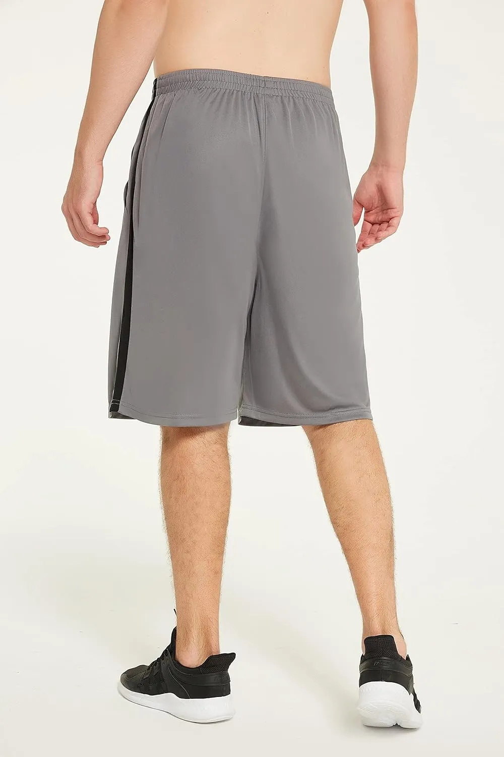Men's Basketball Shorts with Pockets Athletic Running Shorts Workout Training Gym Shorts