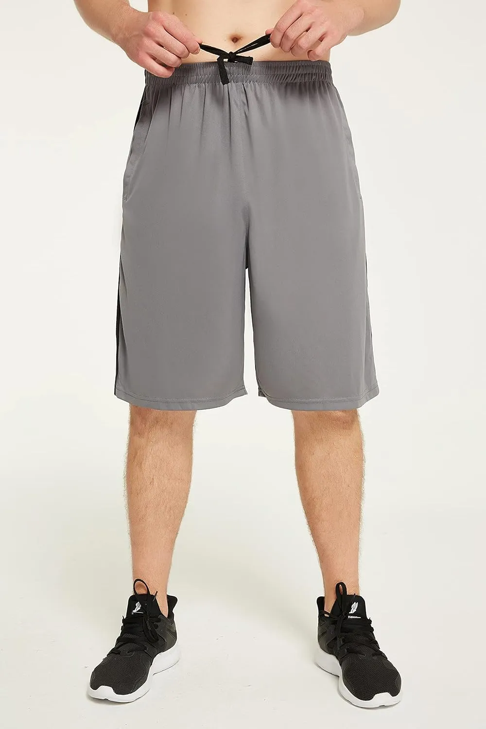 Men's Basketball Shorts with Pockets Athletic Running Shorts Workout Training Gym Shorts