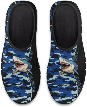 Men's Camouflage Sneakers Casual Low Top Slip On Comfort Breathable Outdoor Walking Shoes for Man Black US 5-14
