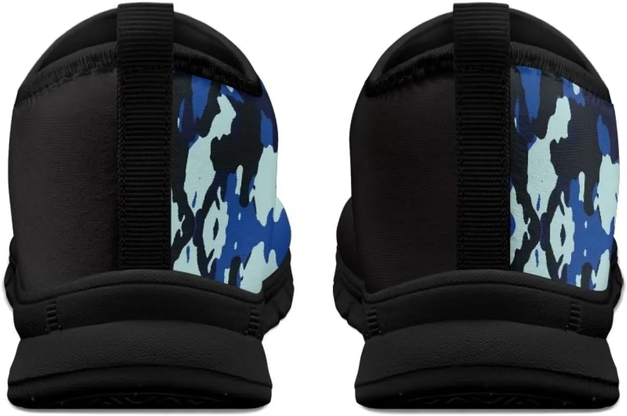 Men's Camouflage Sneakers Casual Low Top Slip On Comfort Breathable Outdoor Walking Shoes for Man Black US 5-14