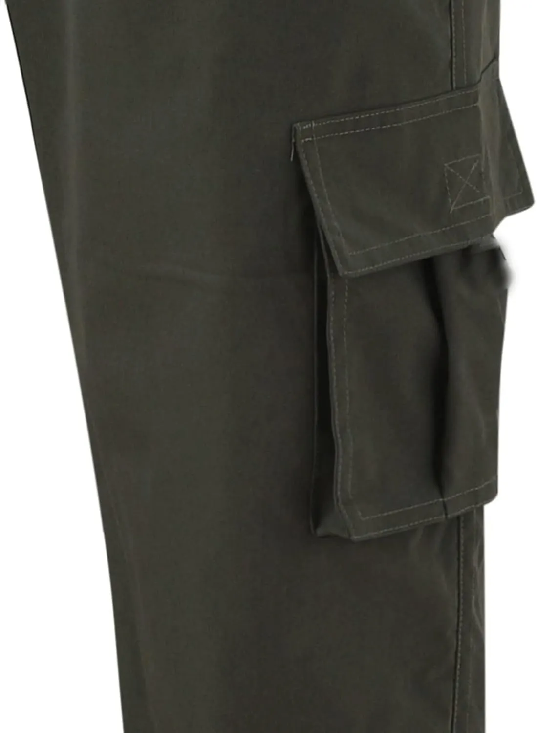 Men's Cargo Jogger Sweatpants Hat Multi Woven Pocket Foot Rope Solid Pants Street Cargo Men's Cargo Pants with