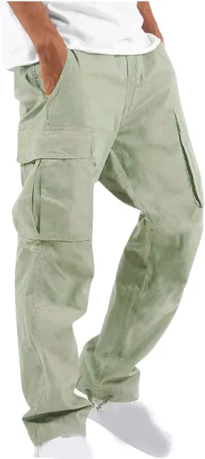 Men's Cargo Pants Stretch Casual Lightweight Relaxed Fit Pants for Men Fashion Trendy 2025 Sports Workout Pants