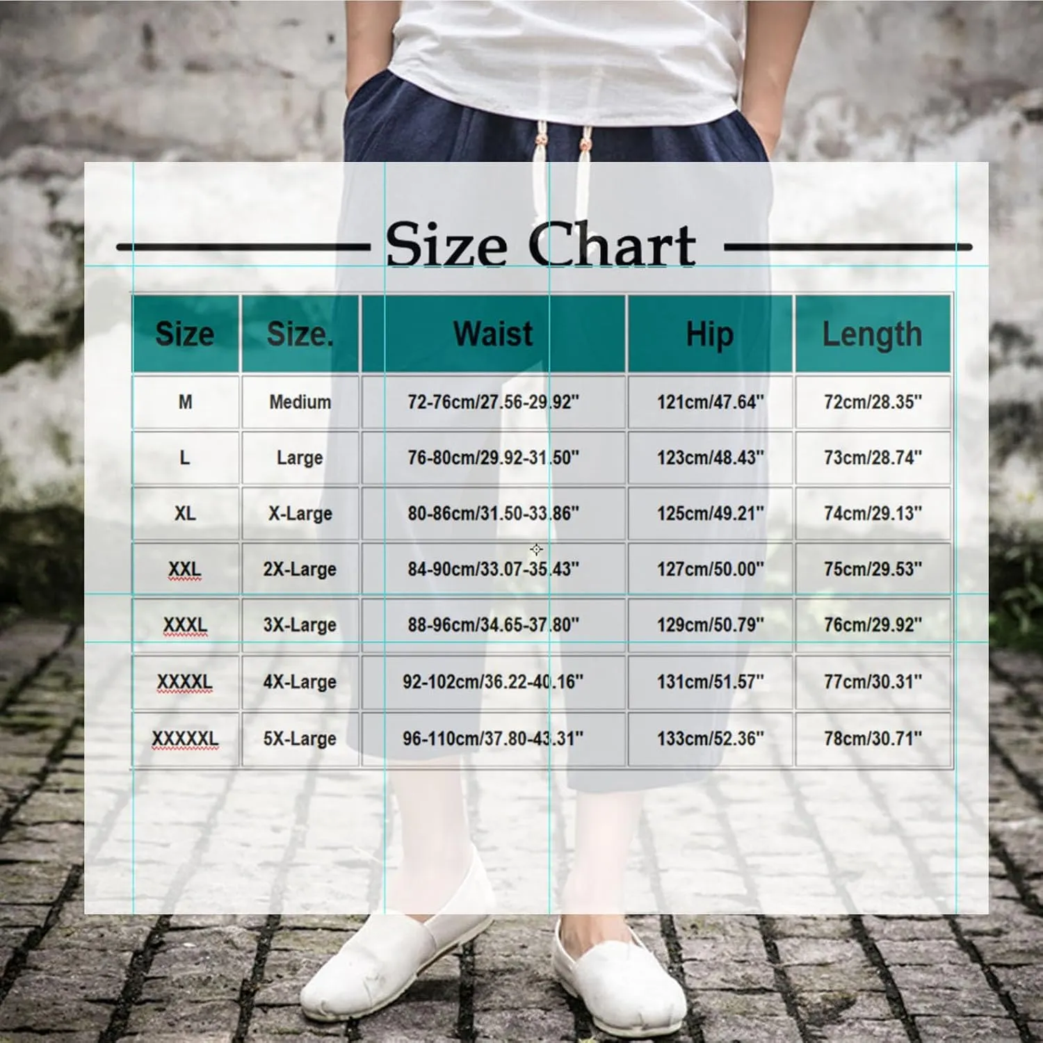 Mens Casual Linen Pants Below Knee Relaxed Fit Wide Leg Baggy Trousers Elastic Waistband Capri Comfy Gym Pants