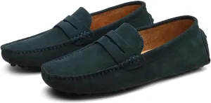 Men's Dress Loafers Slip On Casual Shoes Lightweight Soft Penny Loafers Suede Driving Boat Shoes Moccasins