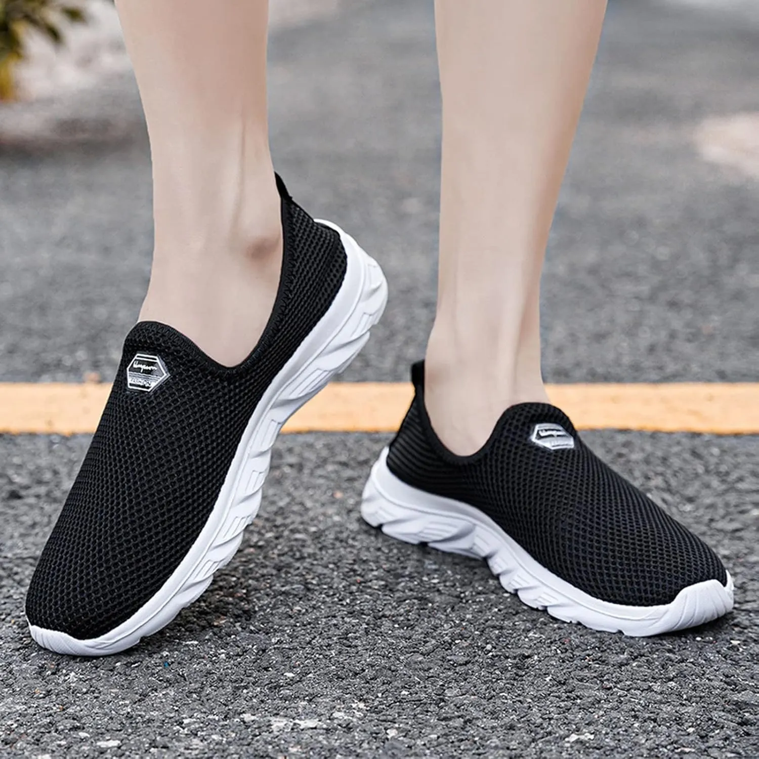 Men's Fashion Sneakers Mens Tennis Shoes Tennis Shoe for Men Slip on Shoe for Men Lightweight Mesh Sneaker