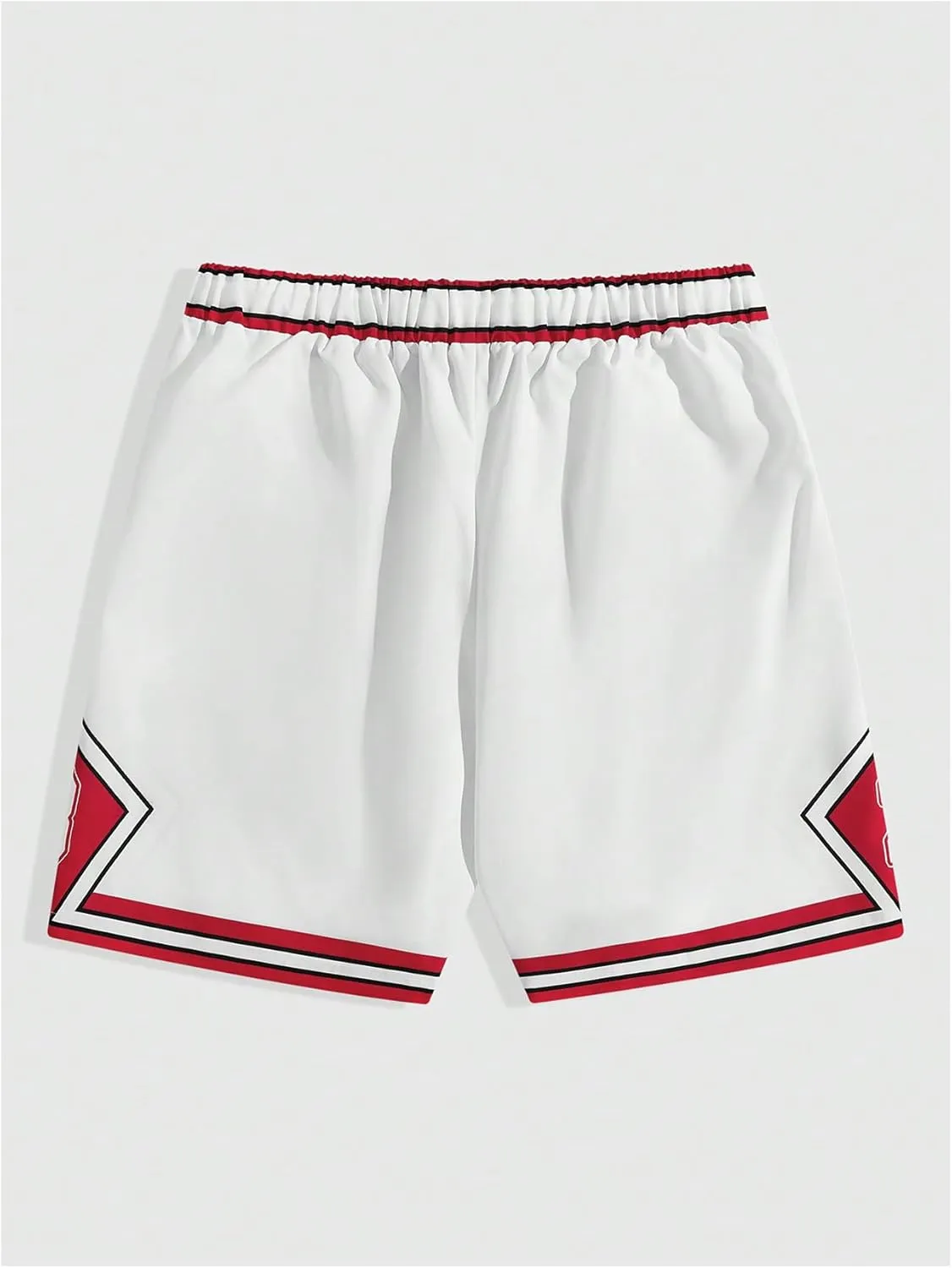 Men's Graphic Shorts Drawstring Waist Athletic Workout Shorts Casual Track Shorts Streetwear