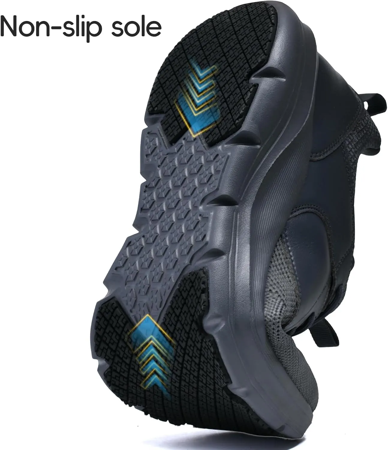Mens Non Slip Work Whoes Slip Resistant Restaurant Waterproof Shoes Food Service Chef Kitchen Breathable Walking Sneakers