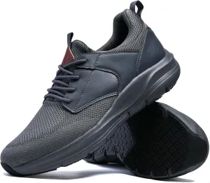 Mens Non Slip Work Whoes Slip Resistant Restaurant Waterproof Shoes Food Service Chef Kitchen Breathable Walking Sneakers