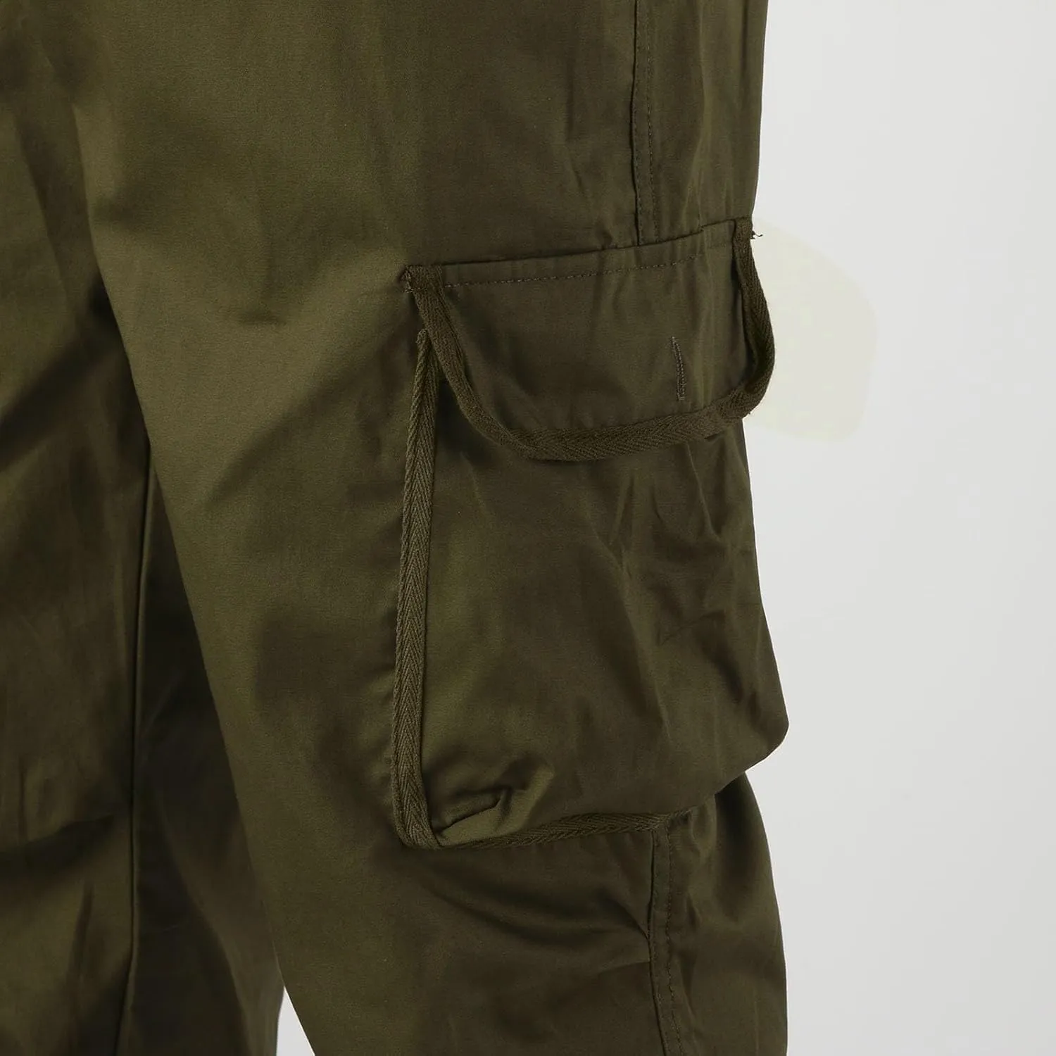 Mens Resort Wear 2025 Polyester Joggers Pant Casual Cargo Pants Drawstring Loose Elastic Waist Baggy Tapered Sweatpants