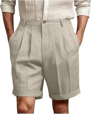 Men's Shorts Summer Lightweight Straight Leg Golf Pants Comfy Breathable Stretch Hiking Sweat Pants with Pockets
