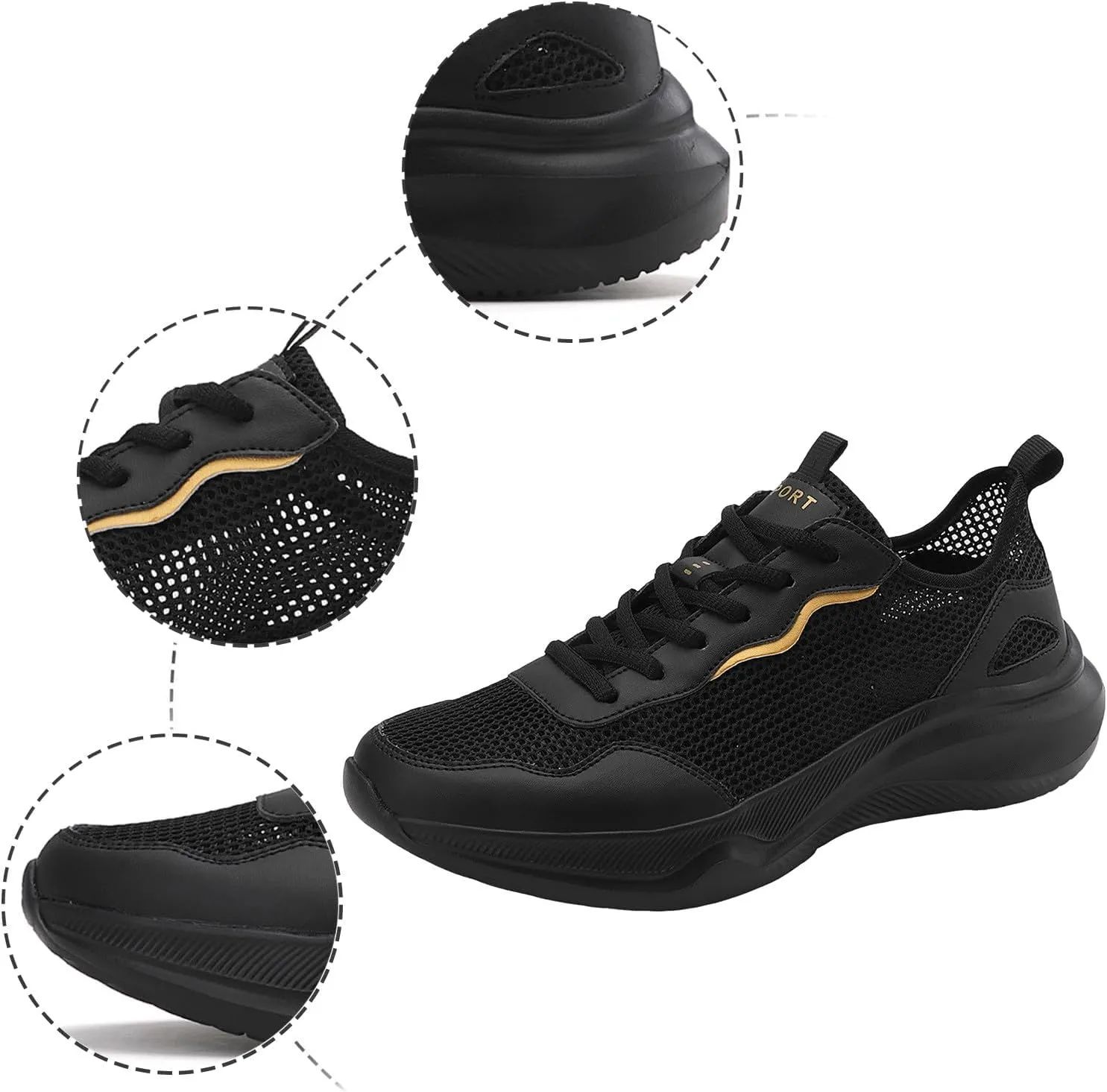 Mens Tennis Shoes Men's Sneakers Tennis Shoe for Men Slip on Shoe for Men Athletic Gym Mesh Sneaker