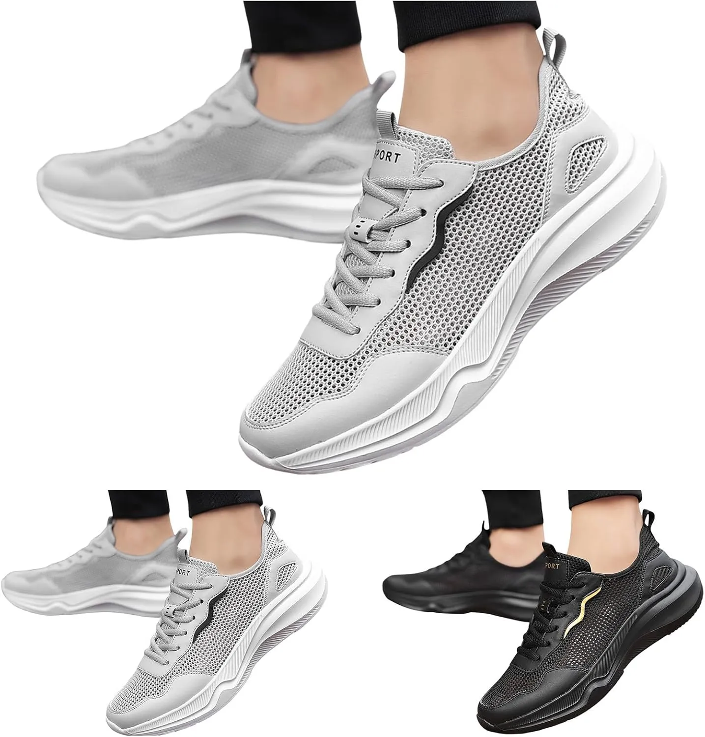 Mens Tennis Shoes Men's Sneakers Tennis Shoe for Men Slip on Shoe for Men Athletic Gym Mesh Sneaker