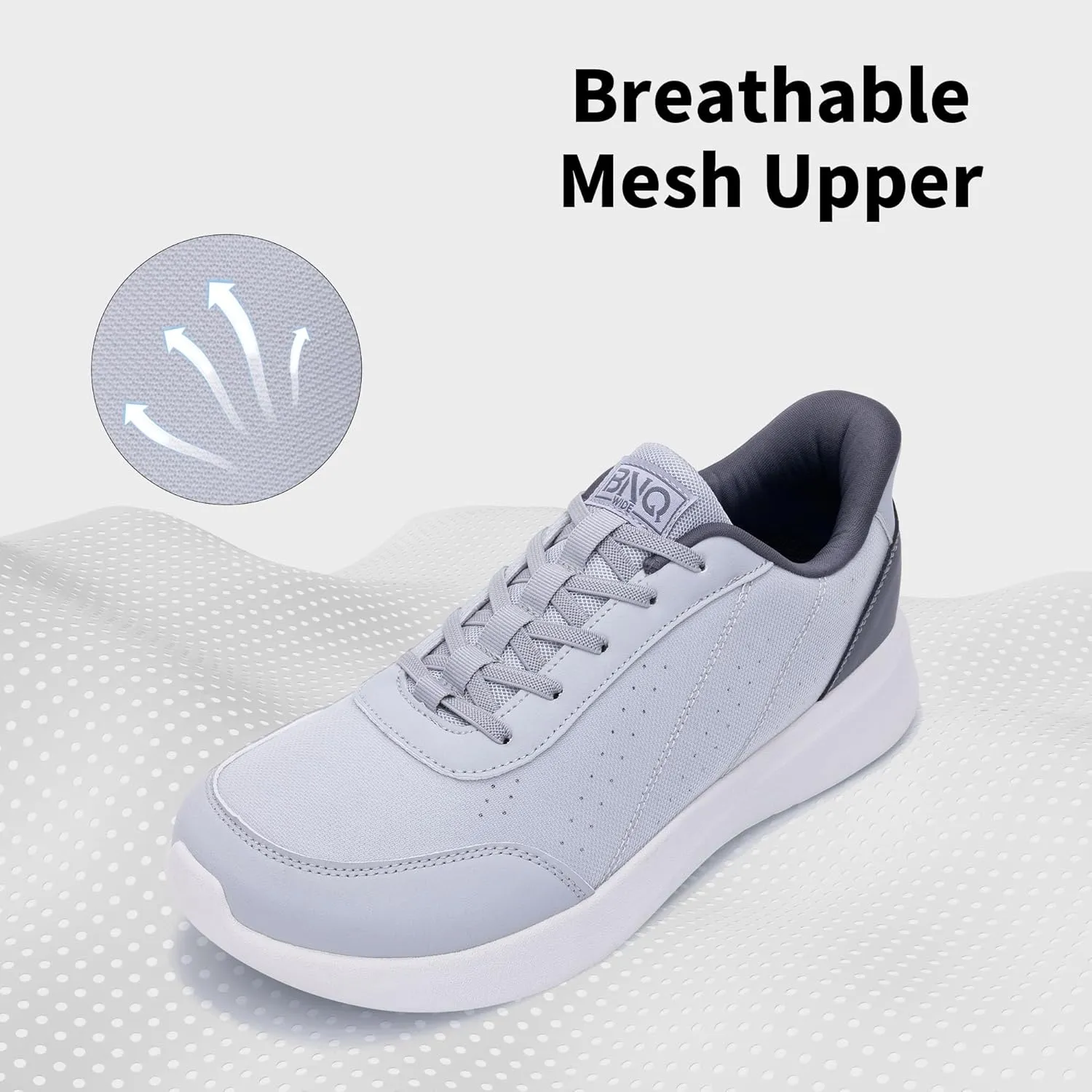 Mens Wide Toe Box Walking Shoes Arch Support Tennis Sneakers Zero Drop Minimalist Casual Shoes Size 7-12
