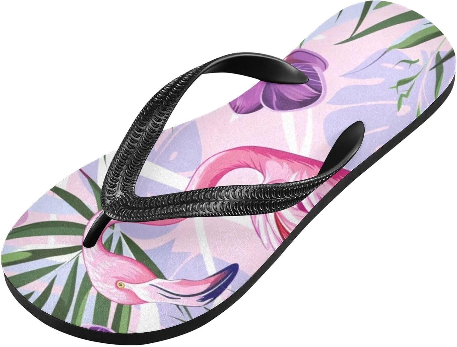 MNSRUU Flip Flops for Women Men Butterfly Black Flip Flops Womens Slides Men Sandals Shower Slippers Summer Non-Slip Flipflops for Swim Beach Bathroom, XS