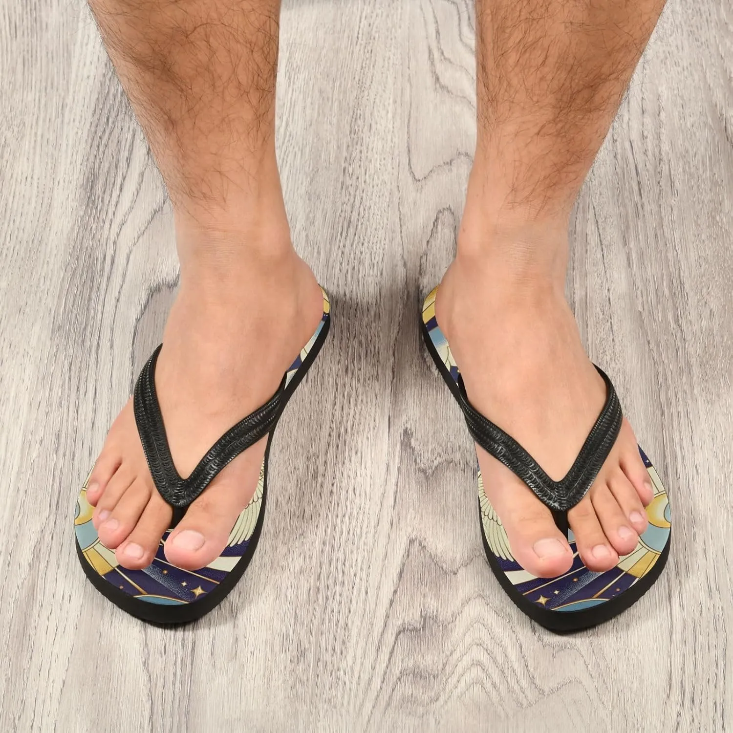 MNSRUU Flip Flops for Women Men Butterfly Black Flip Flops Womens Slides Men Sandals Shower Slippers Summer Non-Slip Flipflops for Swim Beach Bathroom, XS