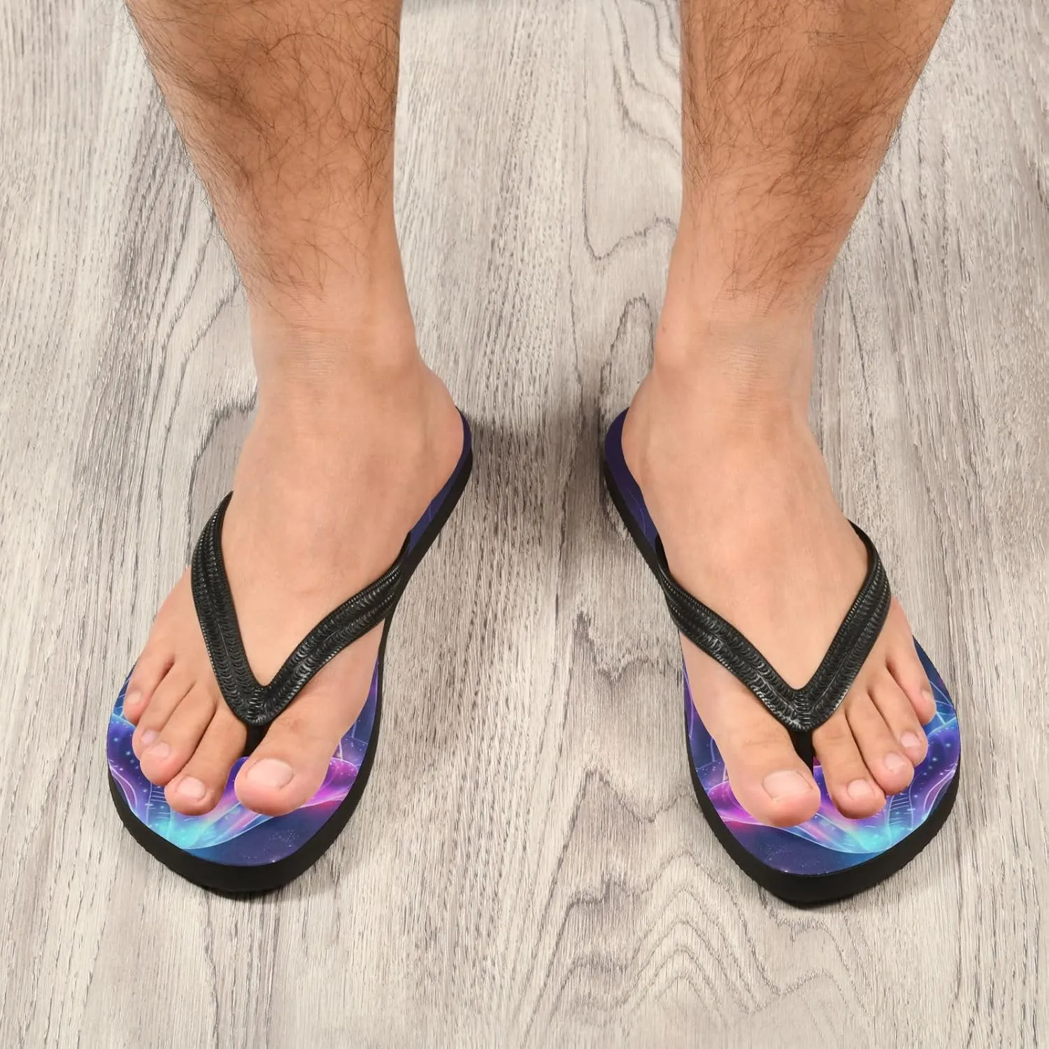 MNSRUU Flip Flops for Women Men Butterfly Black Flip Flops Womens Slides Men Sandals Shower Slippers Summer Non-Slip Flipflops for Swim Beach Bathroom, XS