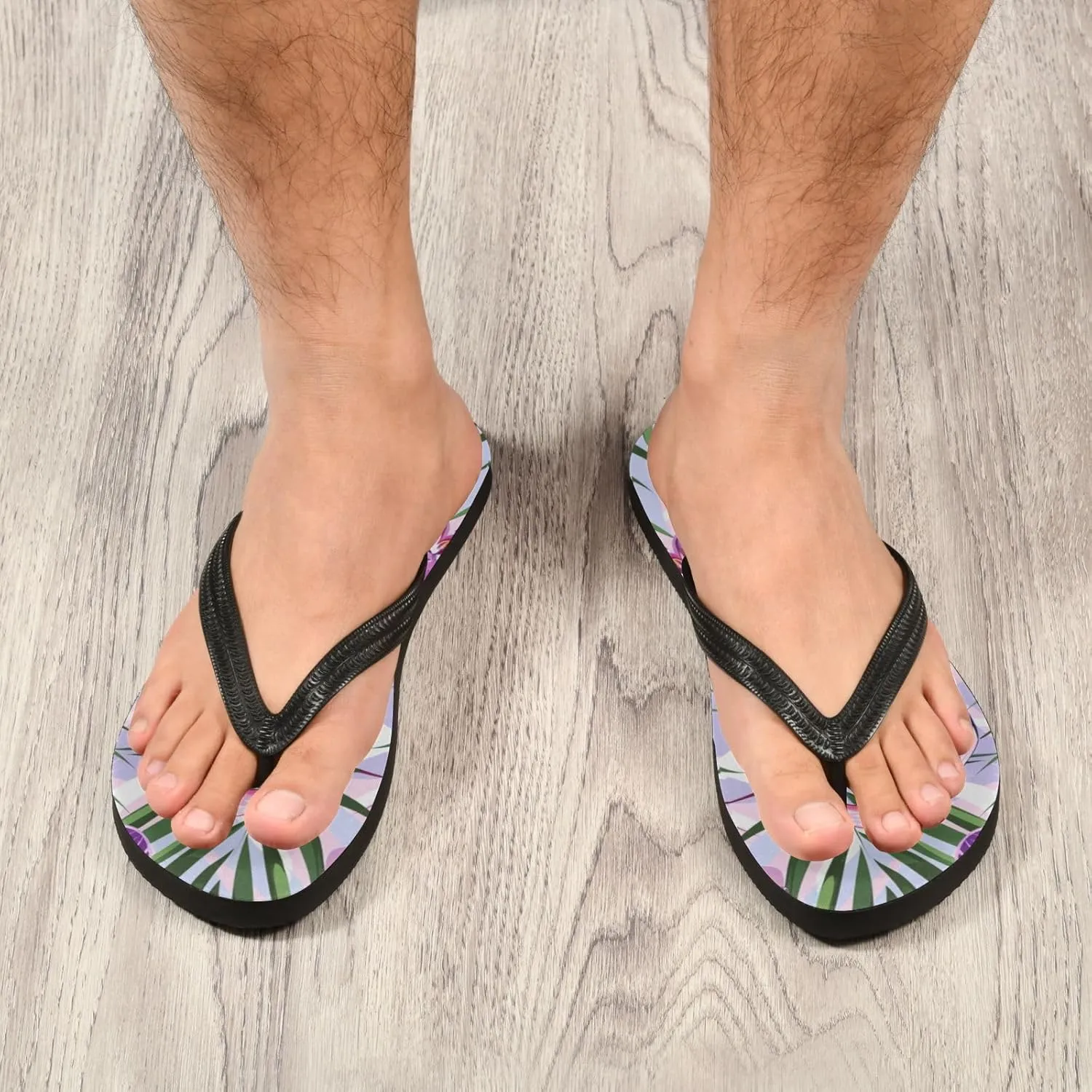 MNSRUU Flip Flops for Women Men Butterfly Black Flip Flops Womens Slides Men Sandals Shower Slippers Summer Non-Slip Flipflops for Swim Beach Bathroom, XS