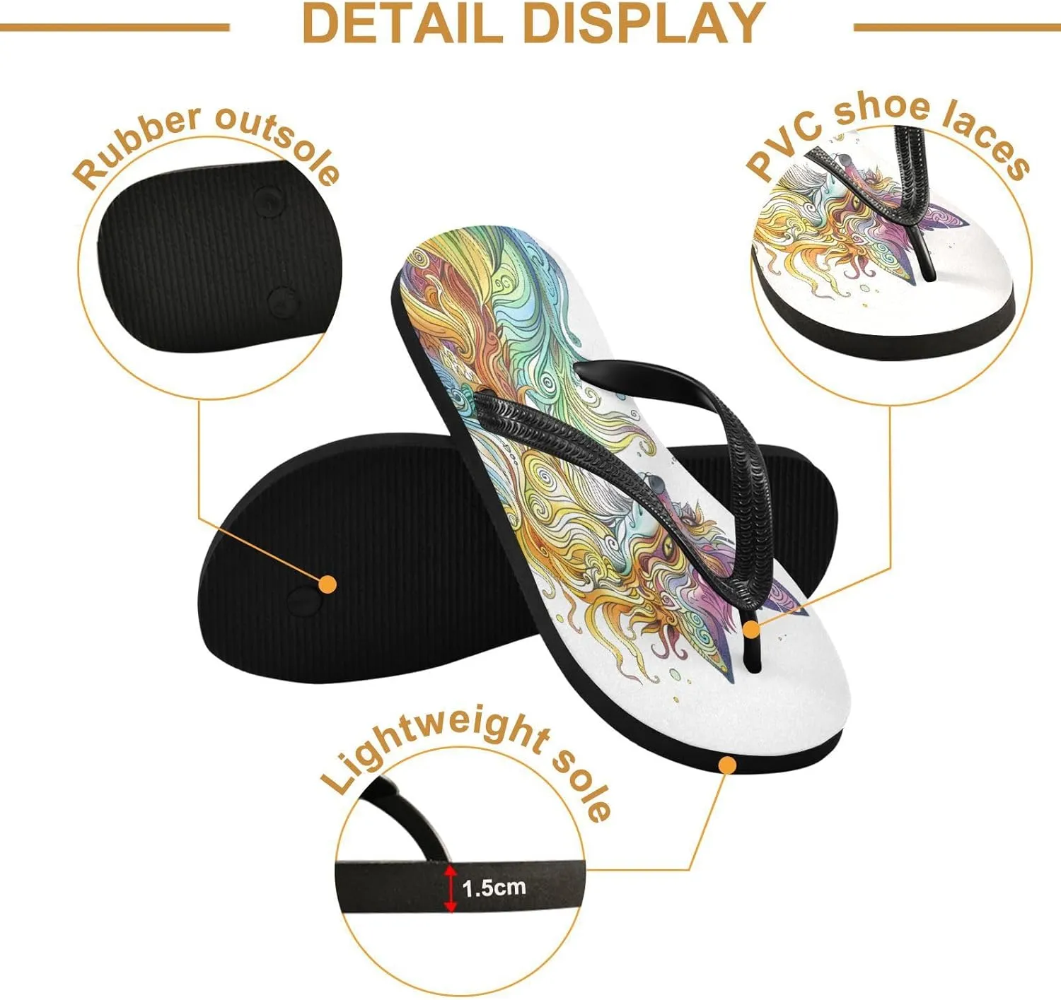 MNSRUU Flip Flops for Women Men Butterfly Black Flip Flops Womens Slides Men Sandals Shower Slippers Summer Non-Slip Flipflops for Swim Beach Bathroom, XS